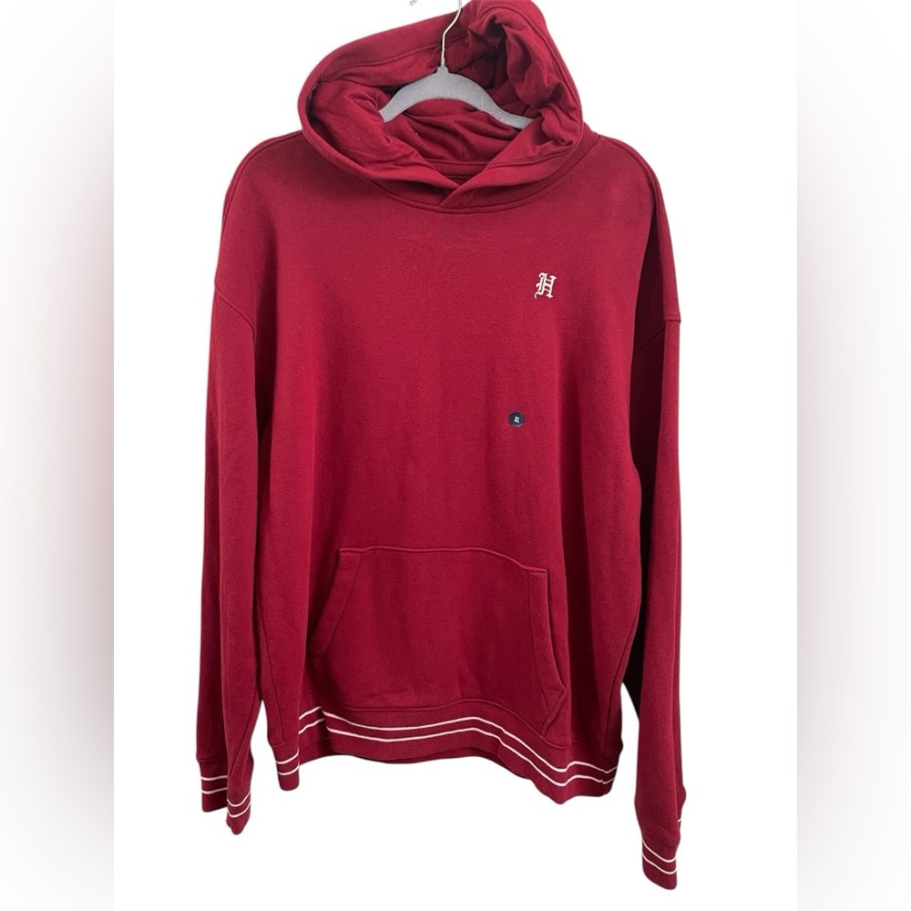 Hollister California Burgundy Embroidered LA Pullover Hoodie